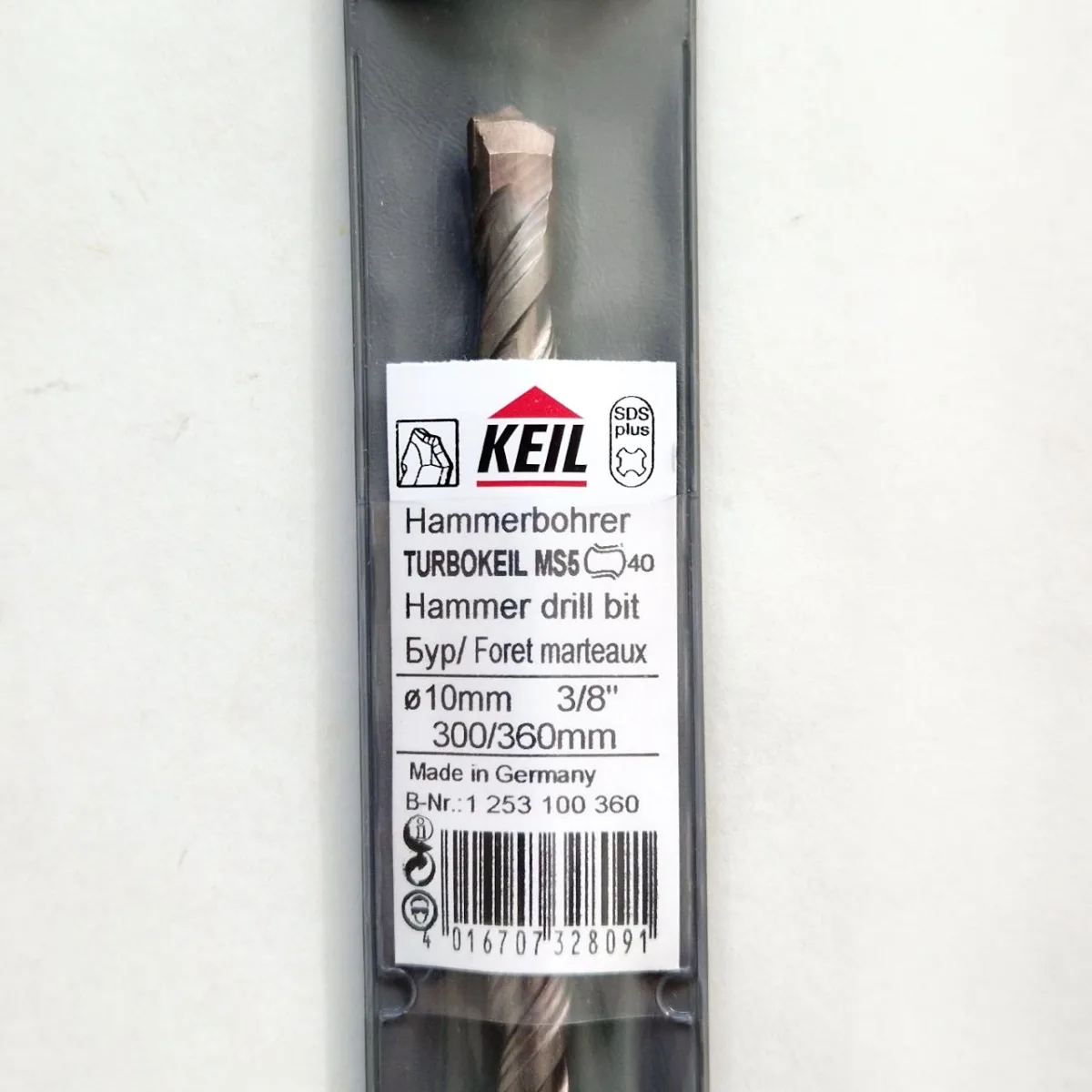 Бур по бетону keil d 10,00x300x360 мм