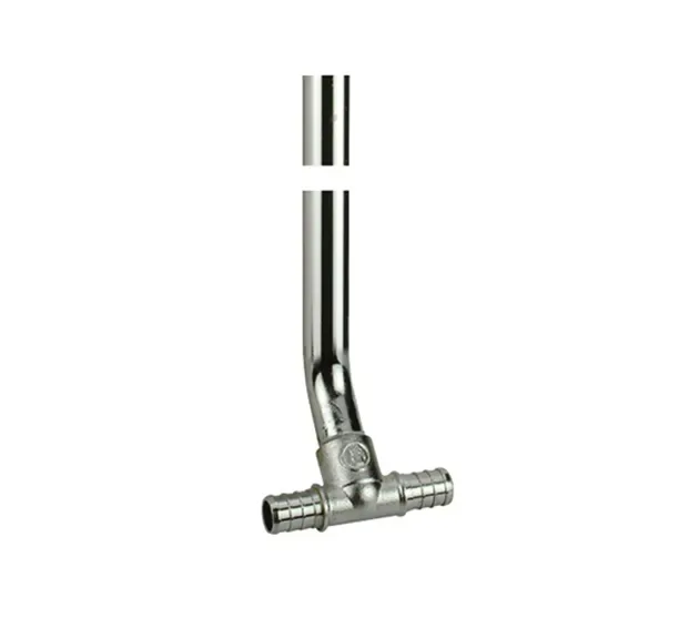 Тройник giacoqest с изогн. медной хром. трубкой 3/4"хø15х3/4" l=750 giacomini