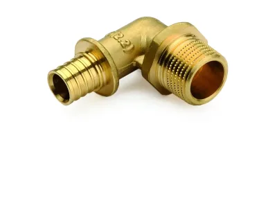 Соединитель латунный 90* goldfix нр 20х3/4" general fittings