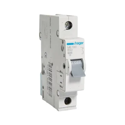 Автоматический выключатель hager, mb150,  1p b 25a 6 кa