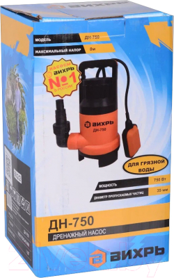Дренажный насос Вихрь ДН-750