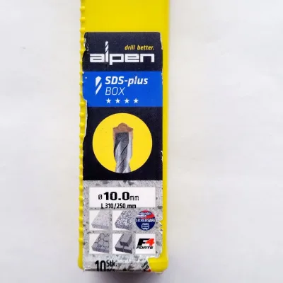 Бур по бетону alpen d 10,00x250x310 мм