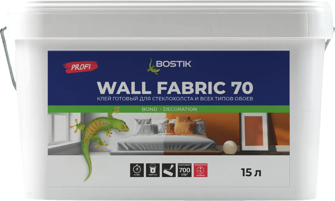 Клей для стеклообоев Bostik 70, 15 л -