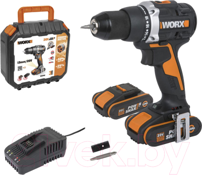 Аккумуляторная дрель-шуруповерт Worx WX102