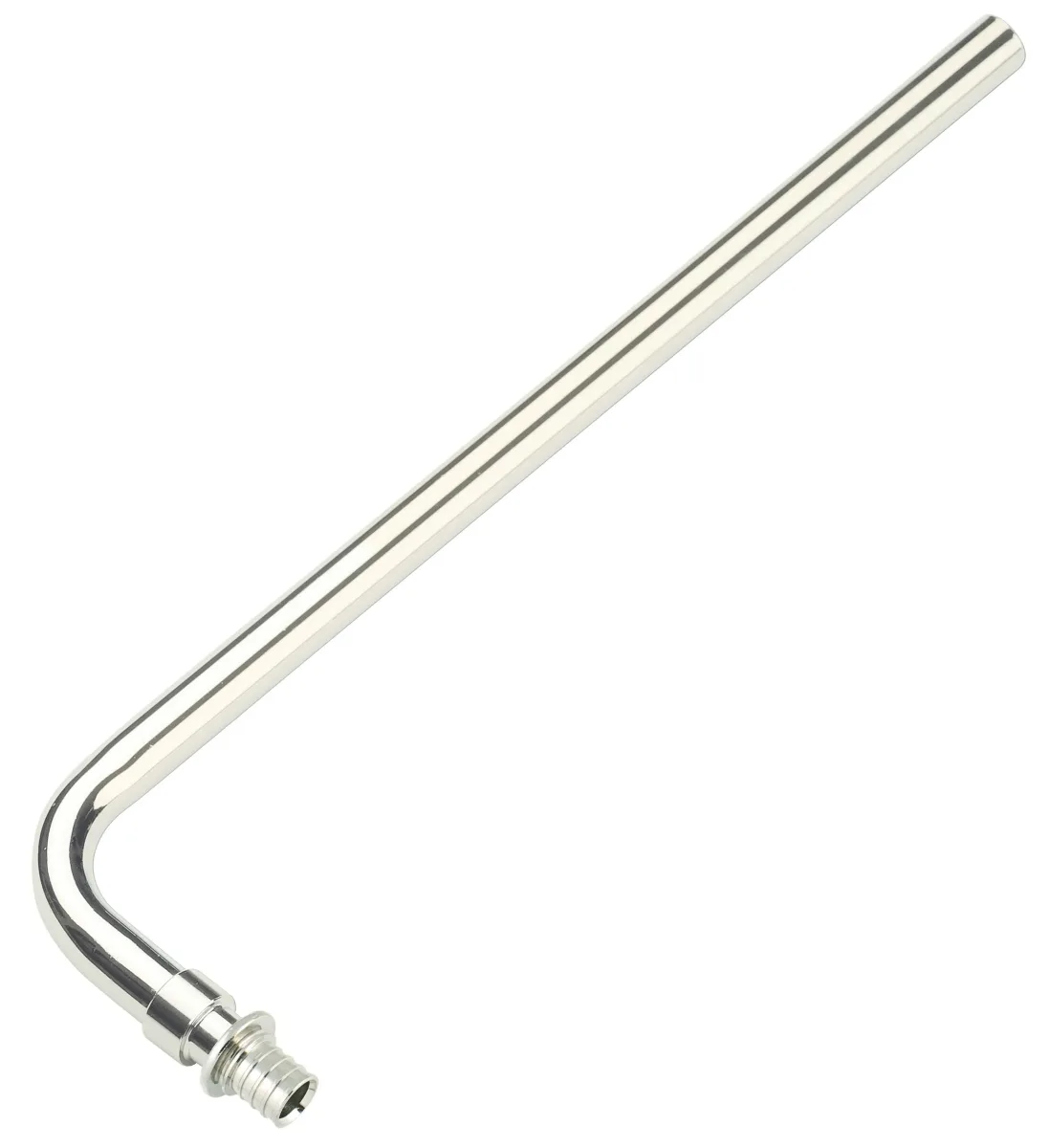 Соединение радиатора угловое goldfix с хром. трубкой 20х15 l=250 мм general fittings