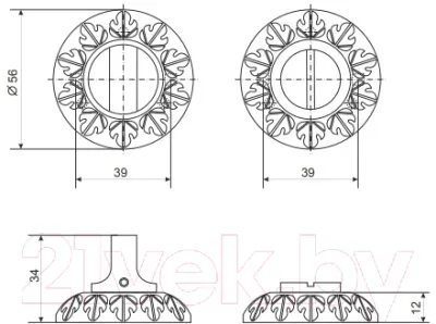 Фиксатор дверной защелки Apecs WC-2412-AN