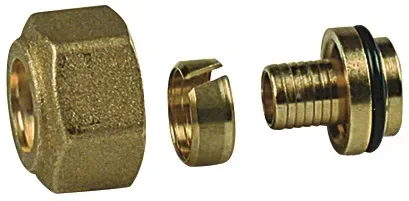 Переходник латунный giacoqest для пластиковой трубы 18х1/2" giacomini