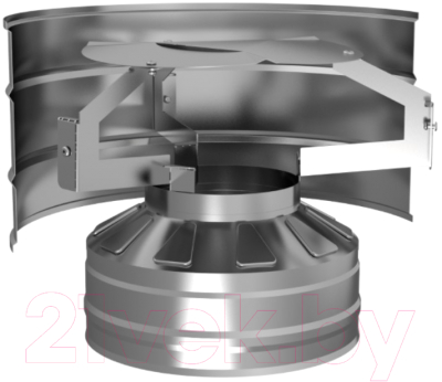Дефлектор для дымохода UMKPRO ф 130х200 AISI 439/439 0.5мм/0.5мм (К) h=230мм тип-2