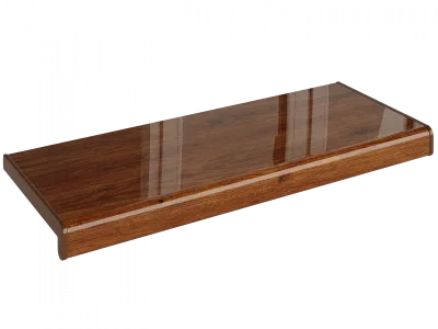 Подоконник пвх 400х800 мм орех глянцевый кристаллит