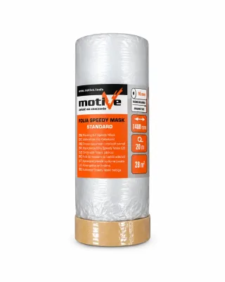 Укрывная защитная плёнка motive speedy mask standard 1400 мм × 20 м, 010173