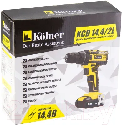 Аккумуляторная дрель-шуруповерт Kolner KCD 14.4/2L