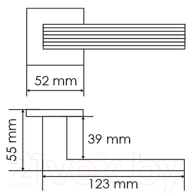 Ручка дверная Morelli Diy MH-52-S6 BL