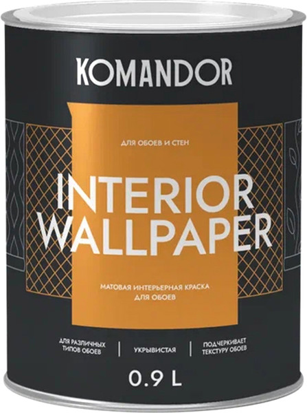 Краска KOMANDOR Interior Wallpaper База А