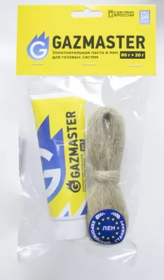 Набор паста 80 гр. тюбик +20 гр. лён gazmaster