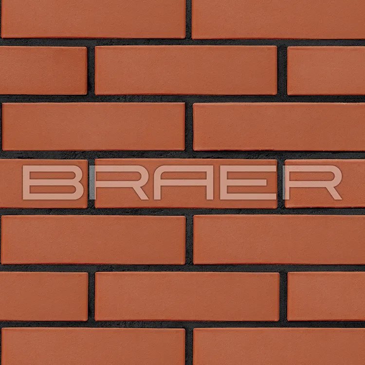 Кирпич лицевой керамический braer красный, гладкий 0,7нф