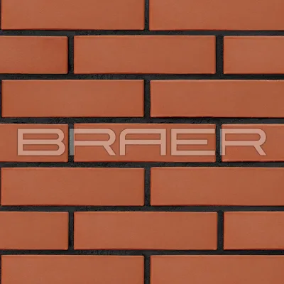 Кирпич лицевой керамический braer красный, гладкий 0,7нф
