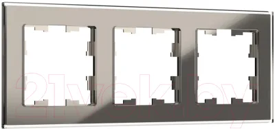 Рамка для выключателей и розеток IEK Brite BR-M32-G-K30