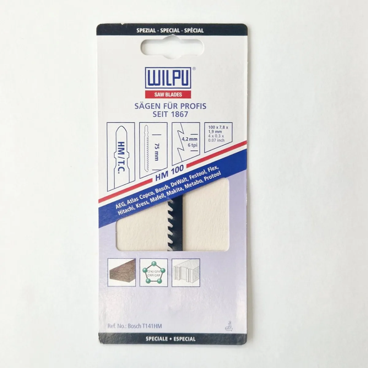 Пилка для лобзика Wilpu K14, 1 шт.