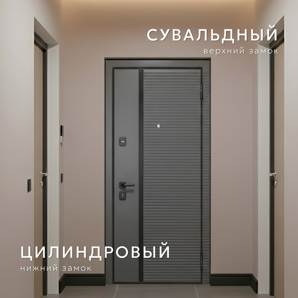 Входная дверь Guard MG60 МДФ/МДФ 87х205 правая