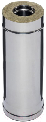 Труба вытяжная Ferrum 0.5м 430/0.5мм Ф80x160 / f3916