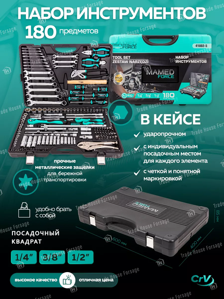 Универсальный набор инструментов MAMEDFORCE MF-41802-5