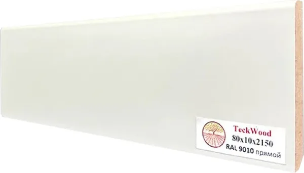 Плинтус Teckwood МДФ Прямой 80x10x2150