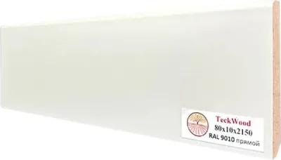 Плинтус teckwood мдф прямой 80x10x2150