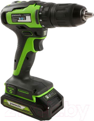 Аккумуляторная дрель-шуруповерт Greenworks GD24DD35 бесщеточная 24V / 3704007