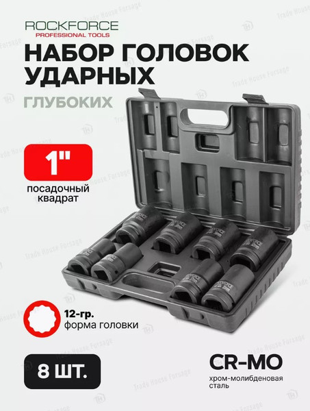 Набор головок слесарных RockForce RF-8081-9MPB