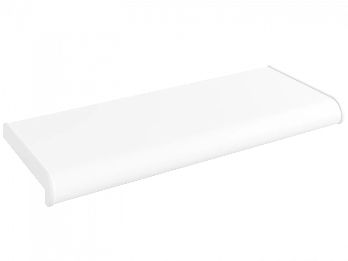 Подоконник пвх 100х1830 мм белый сатин estera