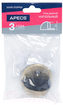 Ограничитель дверной Apecs DS-0002-AB