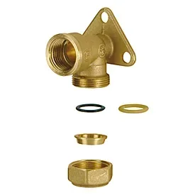 Водорозетка обжимная для медных труб 15х1/2" giacomini