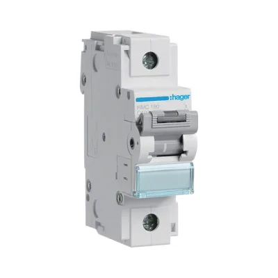 Автоматический выключатель hager, hmc190, 1p с 100a 15 кa