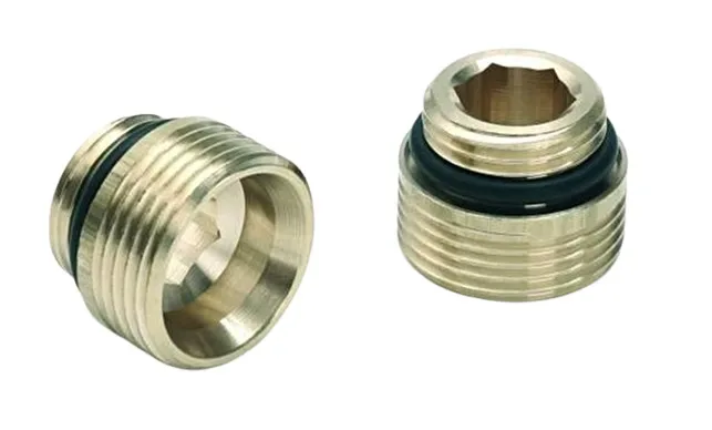 Комплект лат. двух резьбозажим. ниппелей с нр 1/2"х3/4" рехау