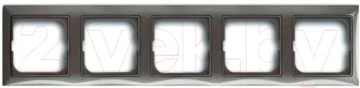 Рамка для выключателей и розеток abb basic 55 1725-0-1535