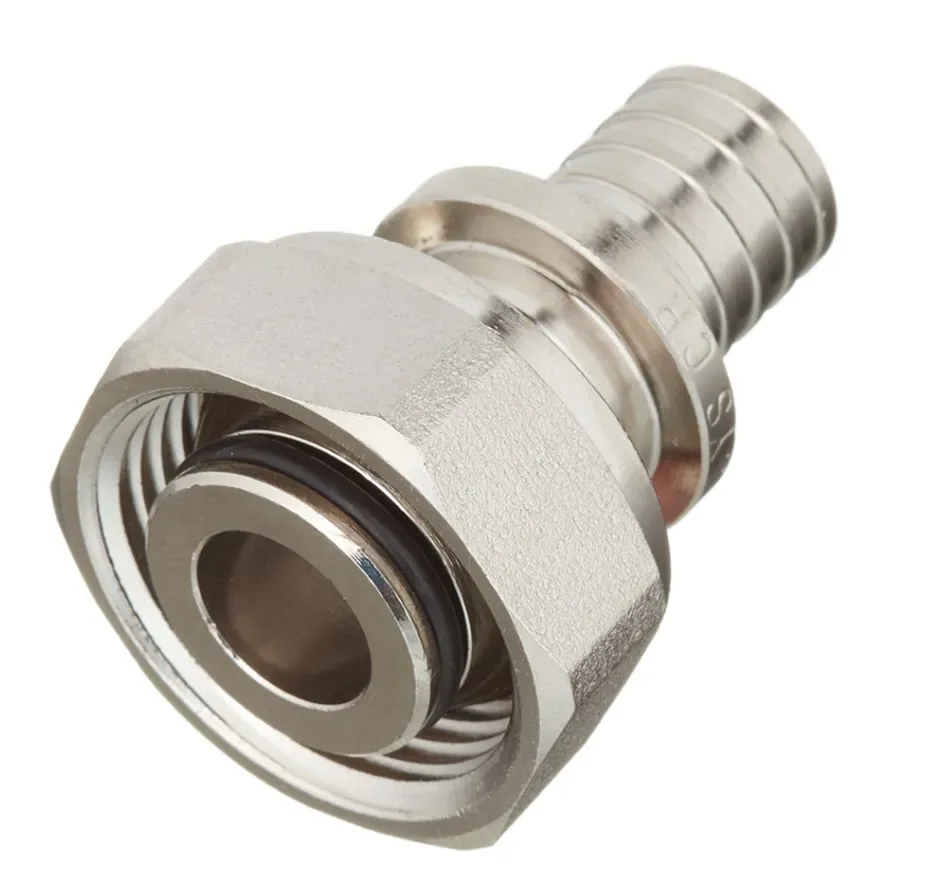 Переходник латунный на евроконус pe-x ду 16х3/4" рехау