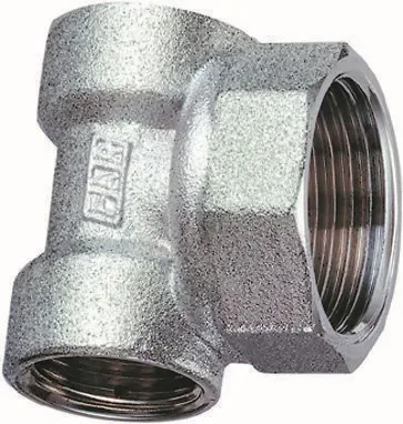 Узел для подсоединения коллекторов хромированный 1"х1/2"х1/2" с внутренней резьбой far арт. 4060 112
