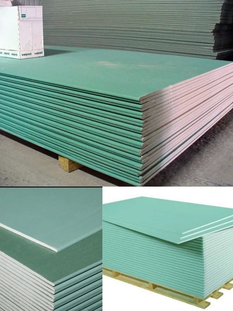 Гипсокартон стеновой ВЛАГОСТОЙКИЙ Кнауф толщина 12,5мм