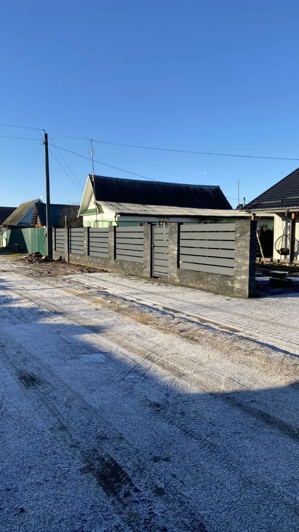 Забор Ранчо , широкие замкнутые ламели