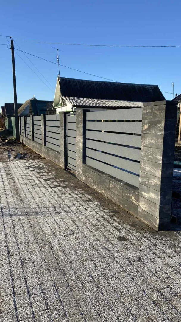 Забор Ранчо , широкие замкнутые ламели