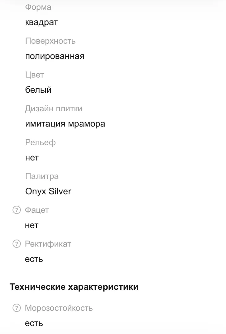 Плитка netto gres onyx silver polished (600x600)