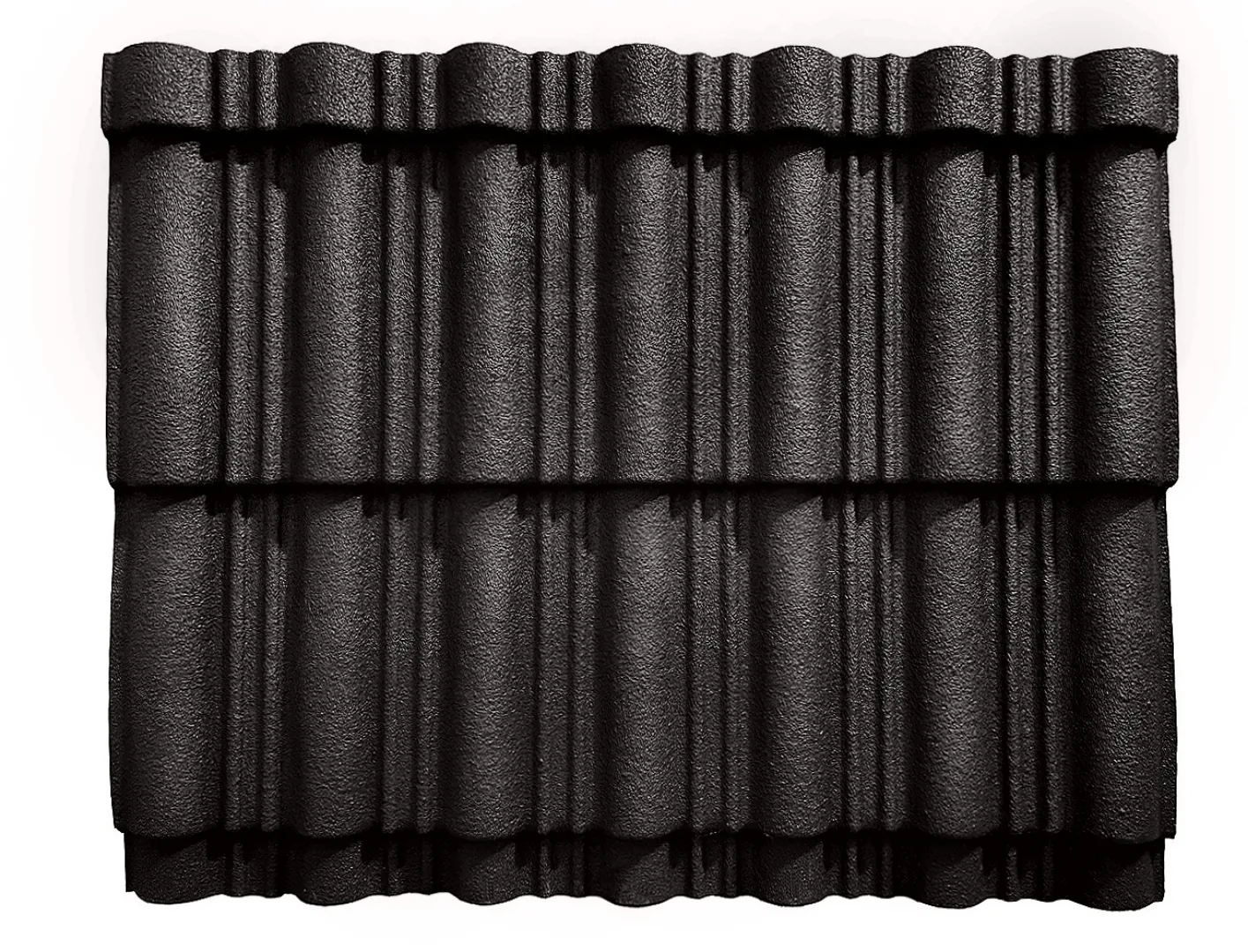 Лист кровельный полимерный 2200х1050х3 мм, чёрный, RAL9005