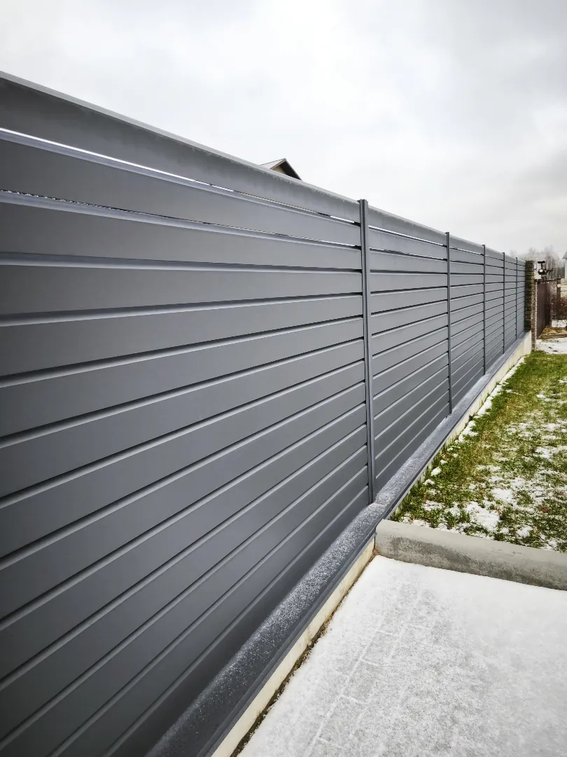 Забор Авеню МАХ , двухсторонние металлические ламели