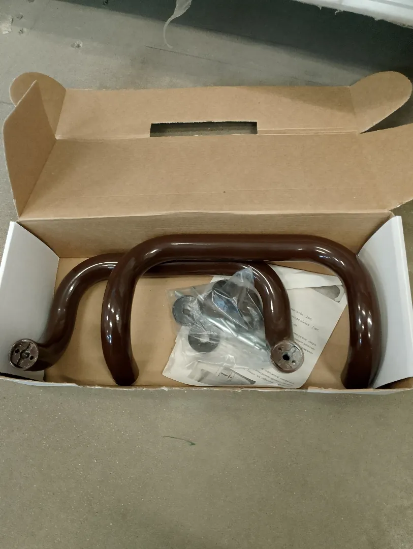 Ручка офисная скоба (коричневая)