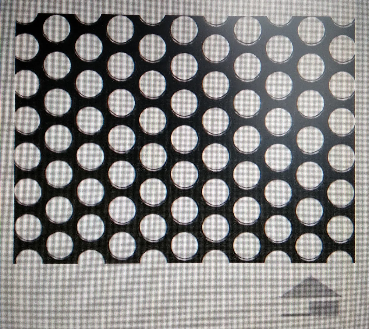 Лист перфорированный стальной с круглыми отверстиями Rv (1) 5-8 1*1000*2000 мм 08кп/08пс