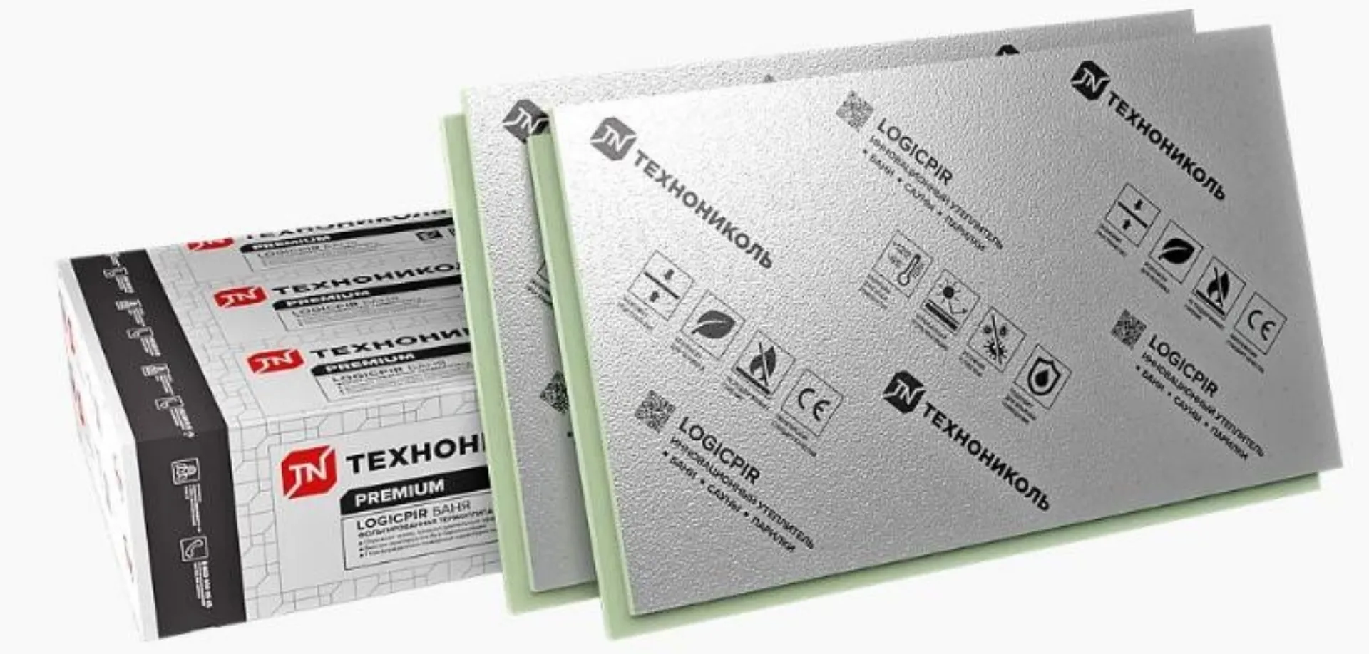 Утеплитель PIR Баня, покрытие фольга 1190x590x50 (1лист=0,7021м2)