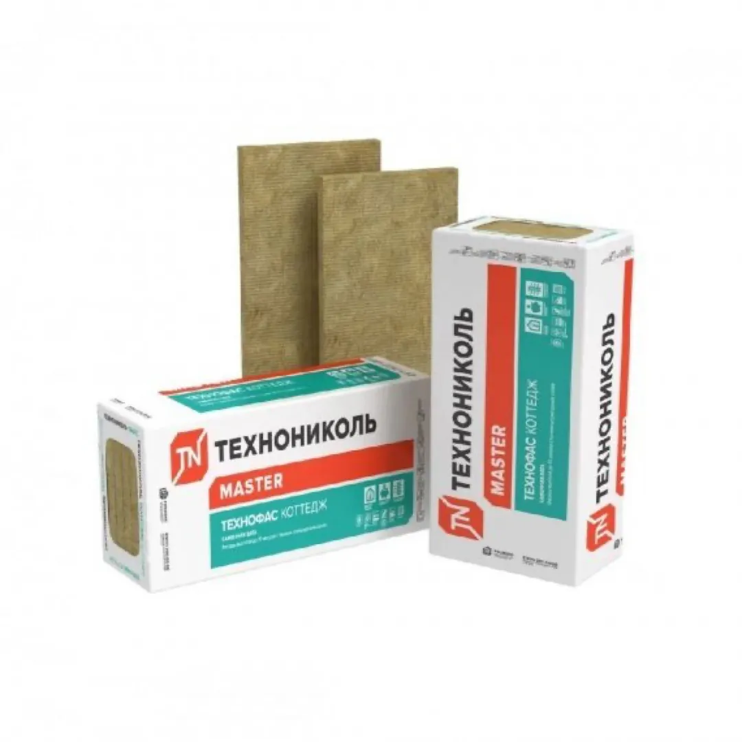 Фасадный утеплитель Технониколь ТЕХНОФАС КОТТЕДЖ 600х1200х100 мм