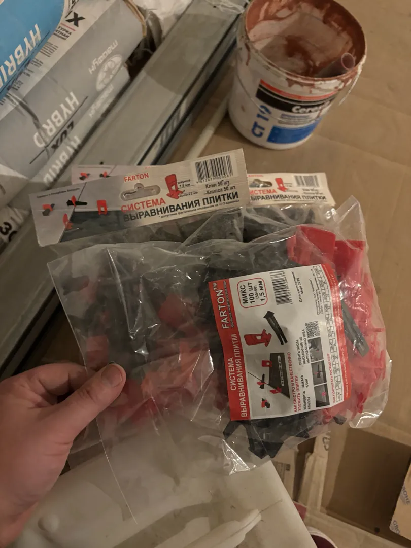 Система выравнивания плитки farton 1,5 мм (50 + 50 )