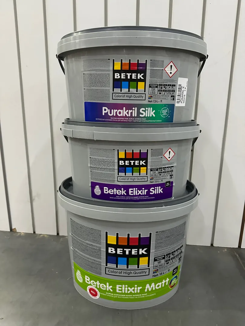 Краска акриловая betek elixir matt rg 1 15л