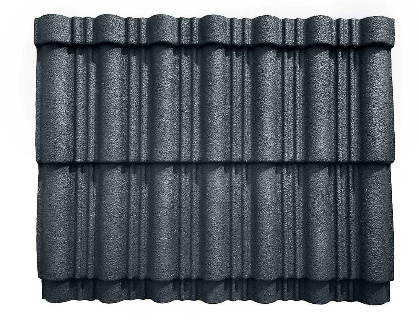 Лист кровельный полимерный 2200х1050х3 мм, графитово-серый, RAL7024